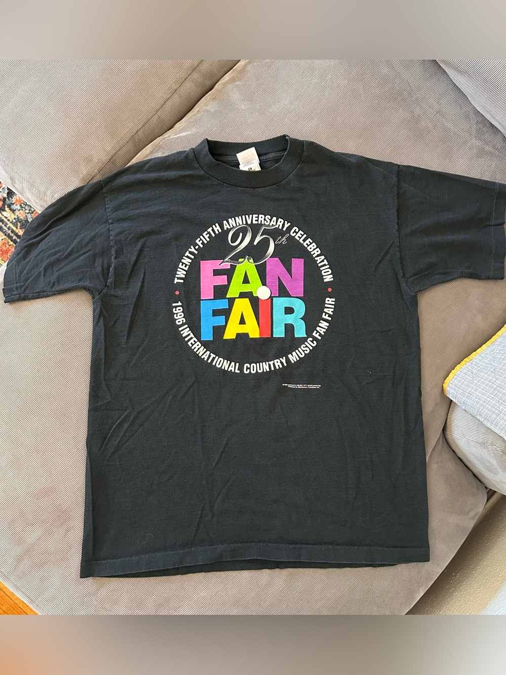 Vintage 1996 Fan Fair 25th Anniversary T-Shirt Mens XL Country Music Sold Out
